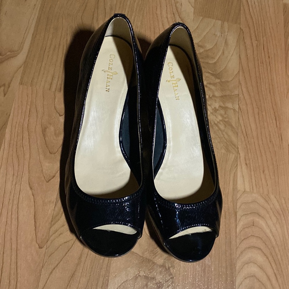 Cole Haan Peep Toe Wedge